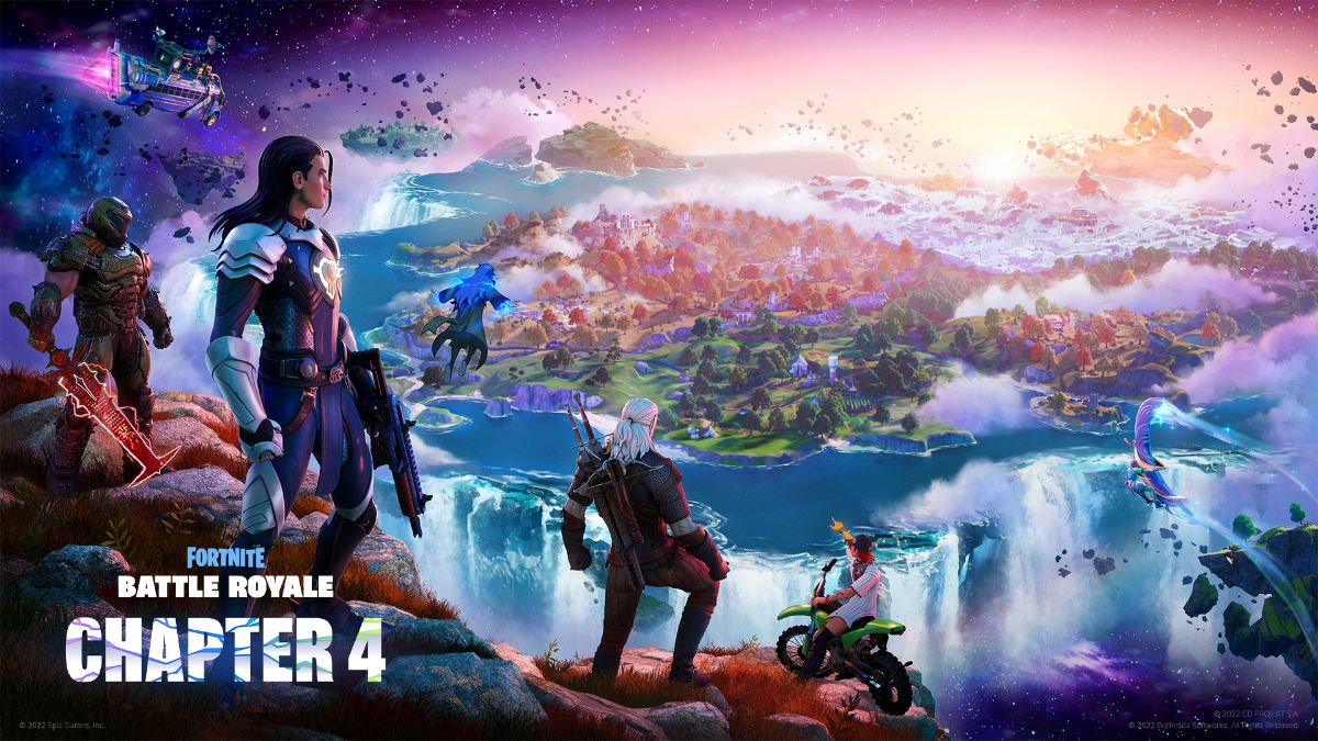 Fortnite y Geralt de Rivia juntos en la 4ª temporada